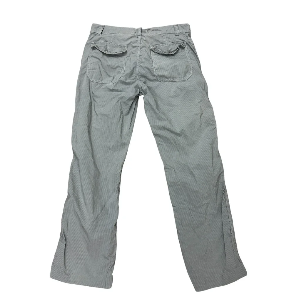 John Varvatos USA Pants Mens 33x31 Gray Striped Straight Leg Cotton Casual